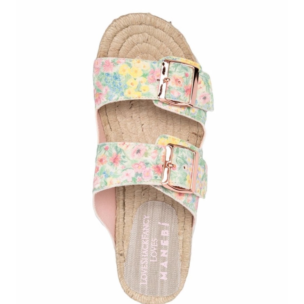 Love Shack Fancy X Manebi Nordic Floral Sandals. - Picture 4 of 17